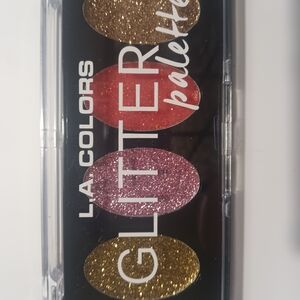 LA Colors Glitter Palette - Pink, Gold, Red